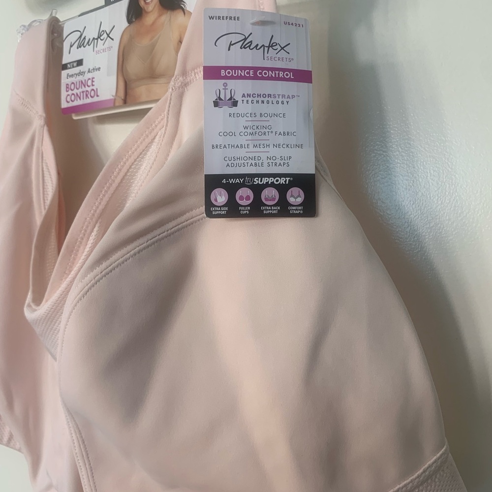 Playtex Women's Pink Bounce Control Bra